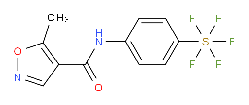 N-(4-(pentafluoromercapto)phenyl)-5-methylisoxazole-4-carboxamide
