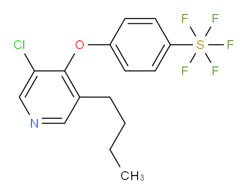 4-((3-butyl-5-chloropyridin-4-yl)oxy)(pentafluoromercapto)benzene