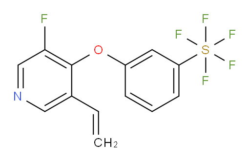 3-((3-fluoro-5-vinylpyridin-4-yl)oxy)(pentafluoromercapto)benzene
