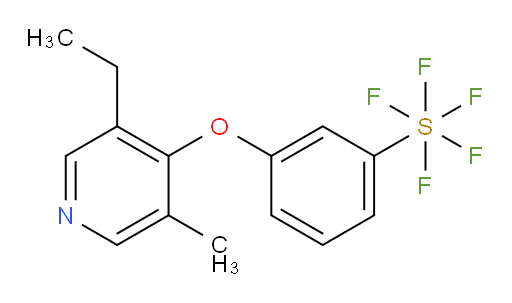 3-((3-ethyl-5-methylpyridin-4-yl)oxy)(pentafluoromercapto)benzene