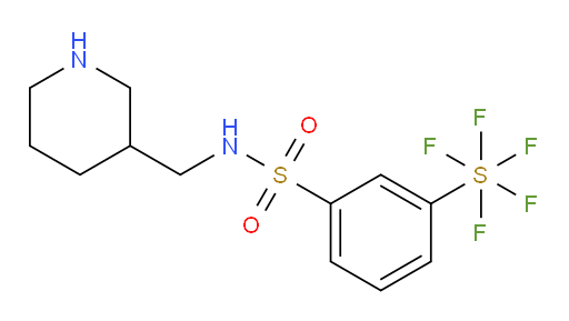 [3-[[(3-piperidinylmethyl)amino]sulfonyl]phenyl]sulfur pentafluoride
