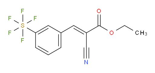 [3-(2-Cyano-3-ethoxy-3-oxo-2-propen-1-yl)phenyl]sulfur pentafluoride