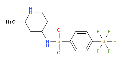 [4-[[(2-methyl-4-piperidinyl)amino]sulfonyl]phenyl]sulfur pentafluoride