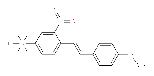 [4-[(1E)-2-(4-methoxyphenyl)ethenyl]-3-nitrophenyl]sulfur pentafluoride