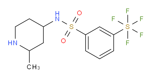 [3-[[(2-methyl-4-piperidinyl)amino]sulfonyl]phenyl]sulfur pentafluoride