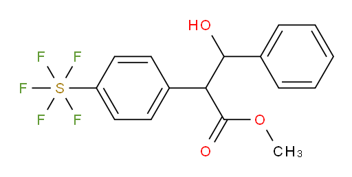 methyl 3-hydroxy-2-(4-(pentafluoromercapto)phenyl)-3-phenylpropanoate