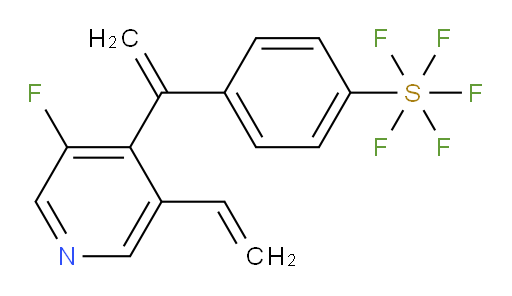 4-(1-(3-fluoro-5-vinylpyridin-4-yl)vinyl)(pentafluoromercapto)benzene