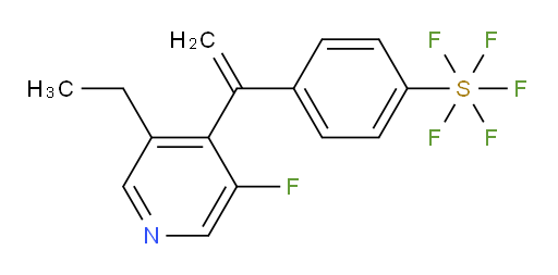 4-(1-(3-ethyl-5-fluoropyridin-4-yl)vinyl)(pentafluoromercapto)benzene