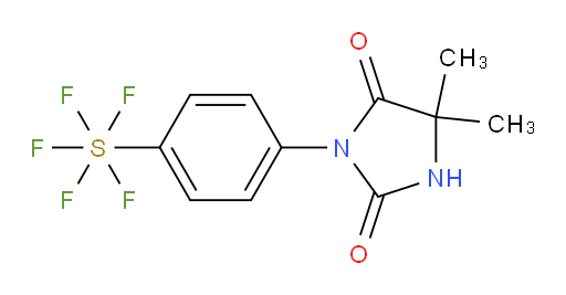 3-(4-(pentafluoromercapto)phenyl)-5,5-dimethylimidazolidine-2,4-dione