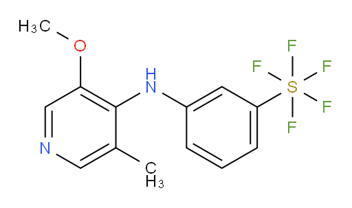 3-((3-methoxy-5-methylpyridin-4-yl)amino)(pentafluoromercapto)benzene