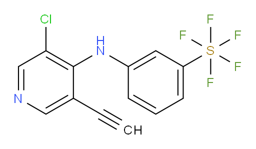 3-((3-chloro-5-ethynylpyridin-4-yl)amino)(pentafluoromercapto)benzene