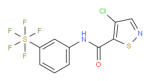 [3-[[(4-Chloro-5-isothiazolyl)carbonyl]amino]phenyl]sulfur pentafluoride