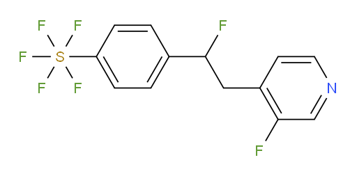 4-(1-fluoro-2-(3-fluoropyridin-4-yl)ethyl)(pentafluoromercapto)benzene