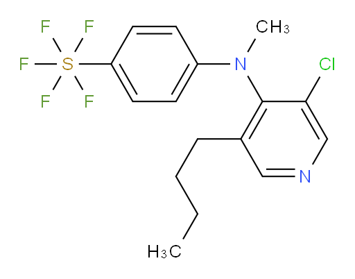 4-((3-butyl-5-chloropyridin-4-yl)(methyl)amino)phenylsulfur pentafluoride