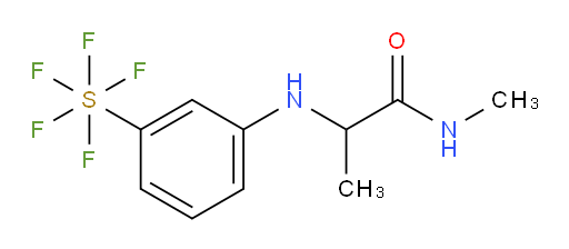 2-((3-(pentafluoromercapto)phenyl)amino)-N-methylpropanamide