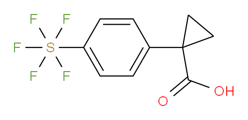 1-(4-(pentafluoromercapto)phenyl)cyclopropanecarboxylic acid