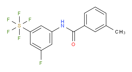 [3-fluoro-5-[(3-methylbenzoyl)amino]phenyl]sulfur pentafluoride