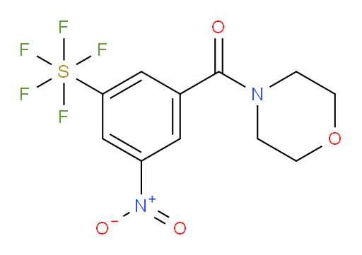 (3-(pentafluoromercapto)-5-nitrophenyl)(morpholino)methanone