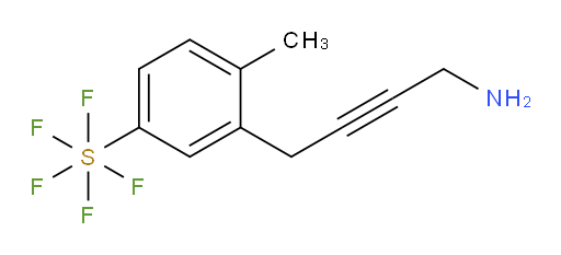 3-(4-aminobut-2-yn-1-yl)-4-methyl(pentafluoromercapto)benzene