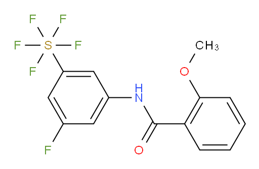 [3-fluoro-5-[(2-methoxybenzoyl)amino]phenyl]sulfur pentafluoride