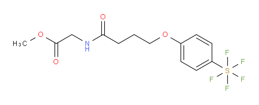 methyl 2-(4-(4-(pentafluoromercapto)phenoxy)butanamido)acetate