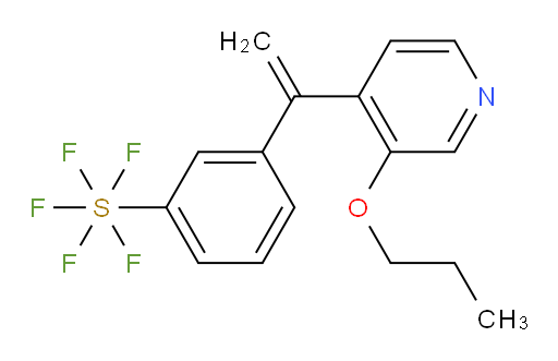 3-(1-(3-propoxypyridin-4-yl)vinyl)(pentafluoromercapto)benzene
