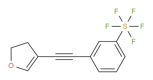 3-((4,5-dihydrofuran-3-yl)ethynyl)(pentafluoromercapto)benzene