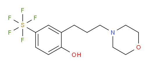 [4-hydroxy-3-[3-(4-morpholinyl)propyl]phenyl]sulfur pentafluoride