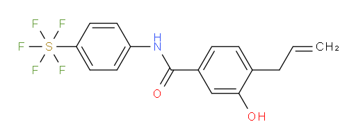 [4-[[3-hydroxy-4-(2-propen-1-yl)benzoyl]amino]phenyl]sulfur pentafluoride