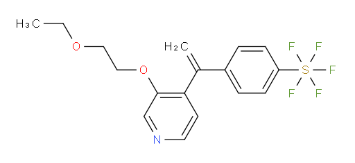 4-(1-(3-(2-ethoxyethoxy)pyridin-4-yl)vinyl)(pentafluoromercapto)benzene