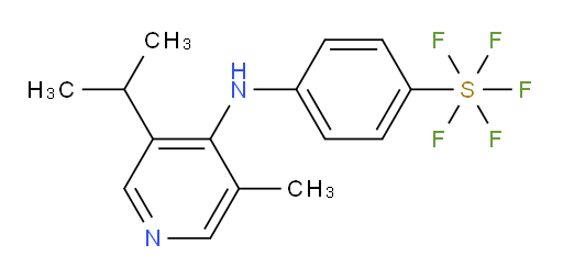 4-((3-isopropyl-5-methylpyridin-4-yl)amino)(pentafluoromercapto)benzene