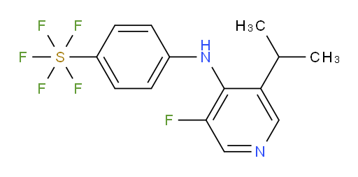 4-((3-fluoro-5-isopropylpyridin-4-yl)amino)(pentafluoromercapto)benzene