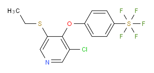 4-((3-chloro-5-(ethylthio)pyridin-4-yl)oxy)(pentafluoromercapto)benzene