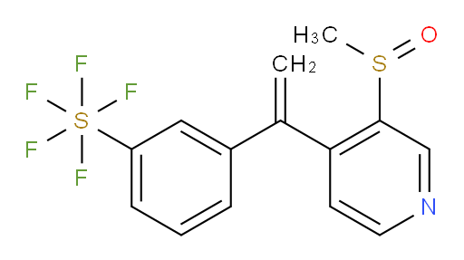 3-(1-(3-(methylsulfinyl)pyridin-4-yl)vinyl)(pentafluoromercapto)benzene