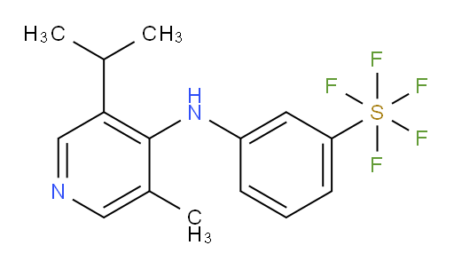 3-((3-isopropyl-5-methylpyridin-4-yl)amino)(pentafluoromercapto)benzene