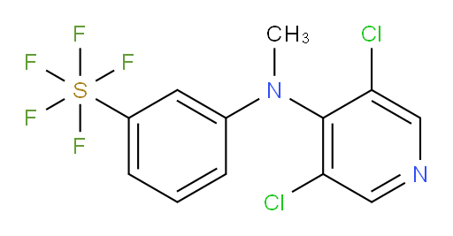 3-((3,5-dichloropyridin-4-yl)(methyl)amino)(pentafluoromercapto)benzene