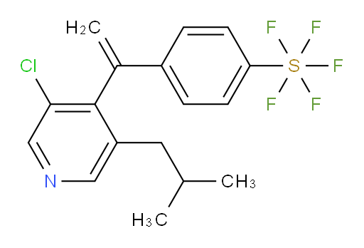 4-(1-(3-chloro-5-isobutylpyridin-4-yl)vinyl)(pentafluoromercapto)benzene