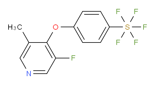 4-((3-fluoro-5-methylpyridin-4-yl)oxy)(pentafluoromercapto)benzene