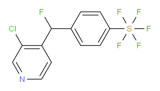 4-((3-chloropyridin-4-yl)fluoromethyl)(pentafluoromercapto)benzene