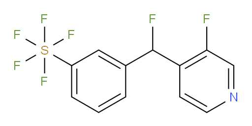 3-(fluoro(3-fluoropyridin-4-yl)methyl)(pentafluoromercapto)benzene