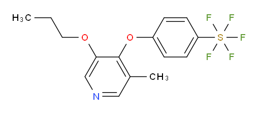 4-((3-methyl-5-propoxypyridin-4-yl)oxy)(pentafluoromercapto)benzene
