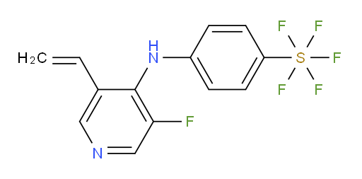 4-((3-fluoro-5-vinylpyridin-4-yl)amino)(pentafluoromercapto)benzene