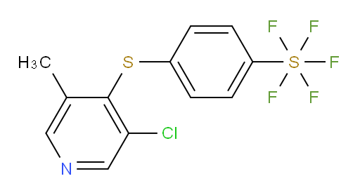 4-((3-chloro-5-methylpyridin-4-yl)thio)(pentafluoromercapto)benzene