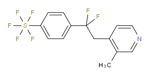 4-(1,1-difluoro-2-(3-methylpyridin-4-yl)ethyl)(pentafluoromercapto)benzene