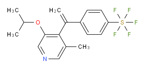 4-(1-(3-isopropoxy-5-methylpyridin-4-yl)vinyl)(pentafluoromercapto)benzene