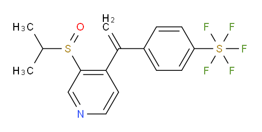 4-(1-(3-(isopropylsulfinyl)pyridin-4-yl)vinyl)(pentafluoromercapto)benzene