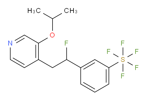 3-(1-fluoro-2-(3-isopropoxypyridin-4-yl)ethyl)(pentafluoromercapto)benzene