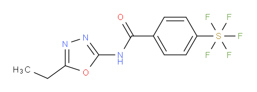 [4-[[(5-Ethyl-1,3,4-oxadiazol-2-yl)amino]carbonyl]phenyl]sulfur pentafluoride