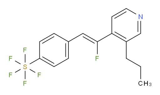 (Z)-4-(2-fluoro-2-(3-propylpyridin-4-yl)vinyl)(pentafluoromercapto)benzene
