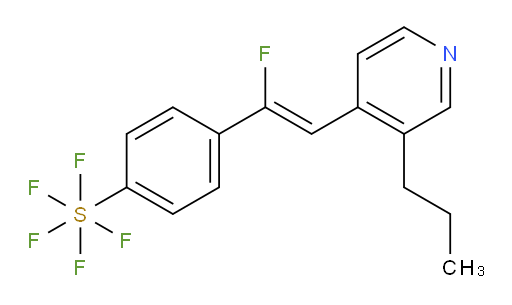 (Z)-4-(1-fluoro-2-(3-propylpyridin-4-yl)vinyl)(pentafluoromercapto)benzene